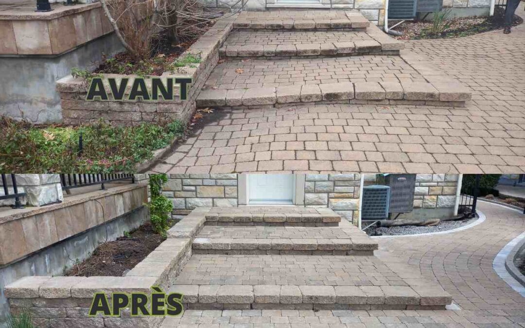 réparation de pavé uni