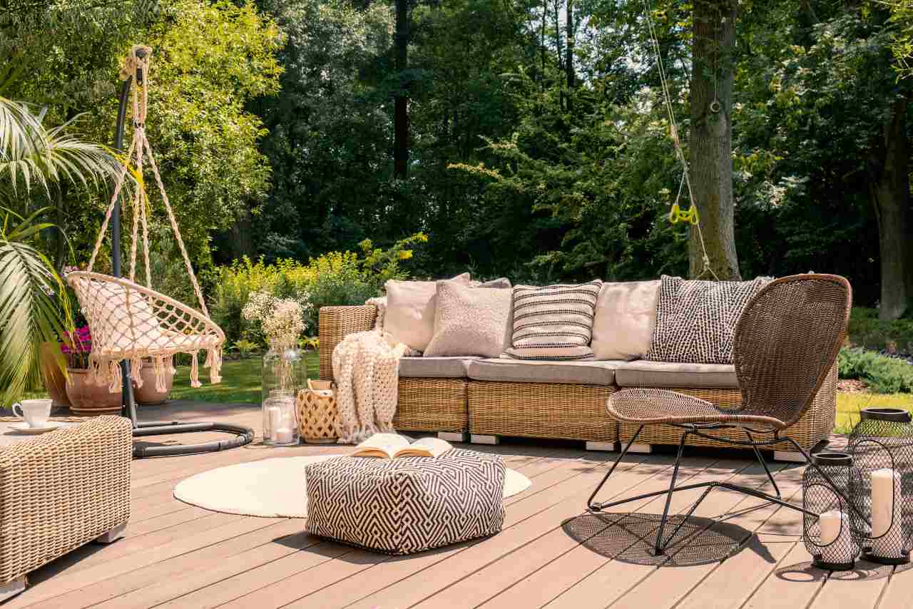 patio en bois et pave uni patio en bois et pave uni